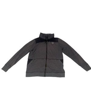 Under Armour Women’s Full Zip Jacket Sweatshirt Dark Grey Size Large Used